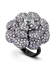 Black Rhodium Rose Diamond Ring