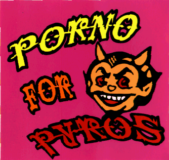 Porno For Pyros - Devil Face with Logo - Sticker / Decal
