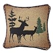 Rocky Creek Lodge Reversible Pillow - Deer