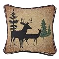 Rocky Creek Lodge Reversible Pillow - Deer