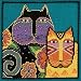 Laurel Burch Feline Friends On Linen Counted Cross Stitch Ki-5x5 28 Count