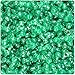 BeadTin Emerald Green Sparkle 11mm TriBead Craft Beads (600pc)