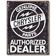 Nostalgic Chrysler Auto Parts Tin Sign : Genuine Chrysler Parts