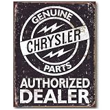 Nostalgic Chrysler Auto Parts Tin Sign : Genuine Chrysler Parts