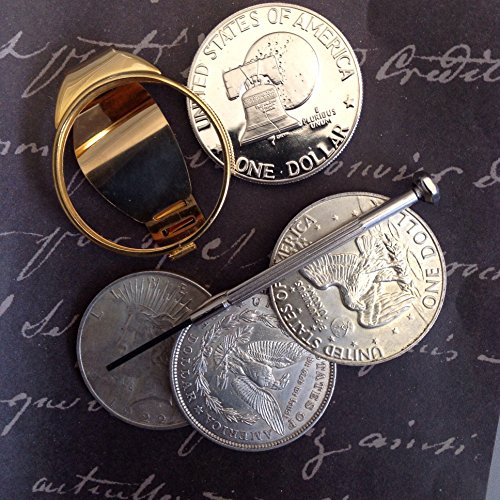 Silver Dollar Coin Money Clip for Morgan &amp; Peace Dollars: Guaranteed to fit US Silver Dollars dated 1878-1978