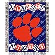 Clemson Tigers NCAA Triple Woven Jacquard Throw (044 Series) (36x46") (36"x46")"
