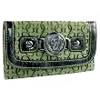 Women's Eternity Sage Jacquard Slim Clutch by Guess