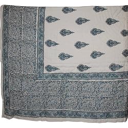 Block Printed quilts and comforters from India Size 105 inches x 86 inches (qlt002)