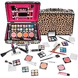 Shany Cosmetics Carry All Train Case with Makeup and Reusable Aluminium Case