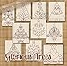 Glorious Trees Christmas Holiday Redwork Embroidery Machine Designs on CD - Multiformat Pattern CD