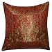 Pillow Cover India Furniture Gifts Online Silk Fabric 16x16 inches (bcbr317)