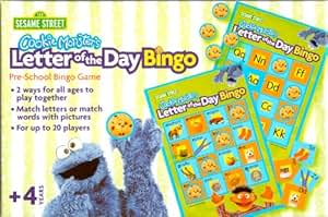 Amazon.com: Sesame Street Cookie Monster's Letter of the Day Bingo ...