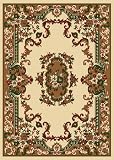 3'7" x 5'2" Rectangular Home Dynamix 7083-102 Cream Color Machine Made Turkish "Premium Collection" Rug
