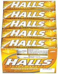 Halls Honey Lemon, 20-Count Packages