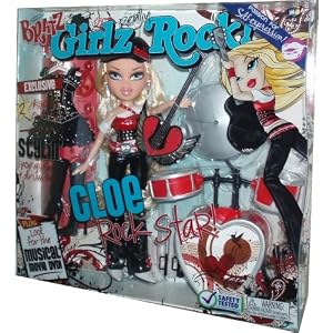 Bratz Girlz Really Rock 10 Inch Doll - Cloe the Rock Star with 2 Rockin' Outfits Plus Stylin' Pop... by 