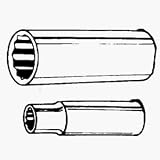 12 Point 1/2 Drive Deep Socket 1 1/16