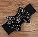 Qandsweet Baby Girl's Soft Headband with Paillette Hair Bow (8 Pack) (8 Colors)