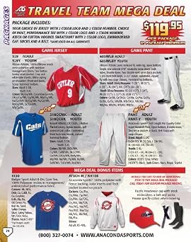 Anaconda Sports&reg; Travel Team Mega Deal Package (Call 1-800-327-0074 to order)