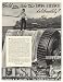1937 Tightrope Walker Waterfall Fisk Tire Print Ad