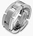 Unique 18 Karat White Gold Designer Link Style Wedding Band Ring