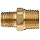 Anderson Metals Brass Pipe Fitting, Reducing Hex Nipple, NPT Male