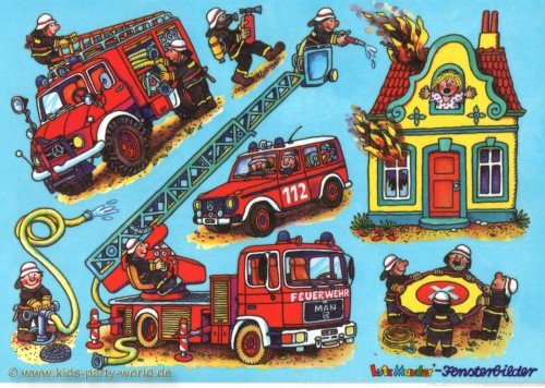 Fensterbild Feuerwehr