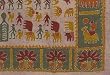 Bedcover Cotton Block Printed Coverlet (bcov488)
