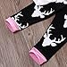 Newborn Baby Girls Long Sleeve Daddy's Little Girl Romper and Deer Pants Outfit with Hat (6-12M, White+Black)