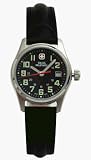 Swiss Military Field II Black Leather Watch