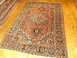 Handmade Antique Iranian Heriz Rug 7'4"x10'8" Handmade Antique Iranian Heriz Rug 7'4"x10'8"