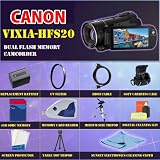 Canon VIXIA HF S20 Dual Flash Memory Camcorder + SSE Best Value Lens, Battery, Deluxe Carrying Case & Tripod Complete Accessories Package