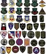 VINTAGE Army & Navy Military Patches (Subdued & Regular)