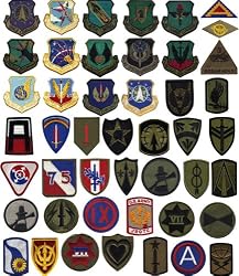 VINTAGE Army & Navy Military Patches (Subdued & Regular)