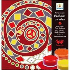 Djeco 08635 Sandbild Mandalas-Bastel-Set Sandbilder f�r junge K�nstler-selbst gestalten-ab 9 Jahre