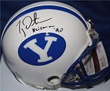 Autographed/Hand Signed Byu Mini Helmet Ty Detmer