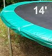14` Trampoline Safety Pad Spring Cover - Green - Upper Bounce
