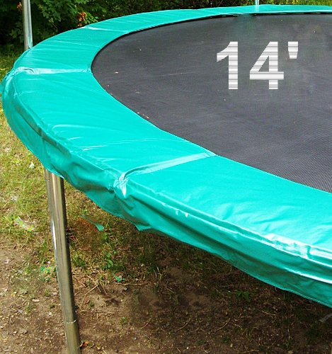 14' Trampoline Safety Pad Spring Cover - Green - Upper Bounce