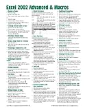 Microsoft Excel 2002 Advanced & Macros Quick Reference Guide (Cheat Sheet of Instructions, Tips & Shortcuts - Laminated)