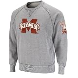 Mississippi State Bulldogs Outlaw Heather Grey Fleece Crew Sweatshirt