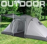 4 Personen Camping Schnellaufbau Zelt Vorzelt Modell ELECSA 3163