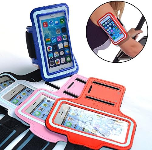 TFY Outdoor Sports Neoprene Armband Case + Key Holder for the iPhone 5/5S - White