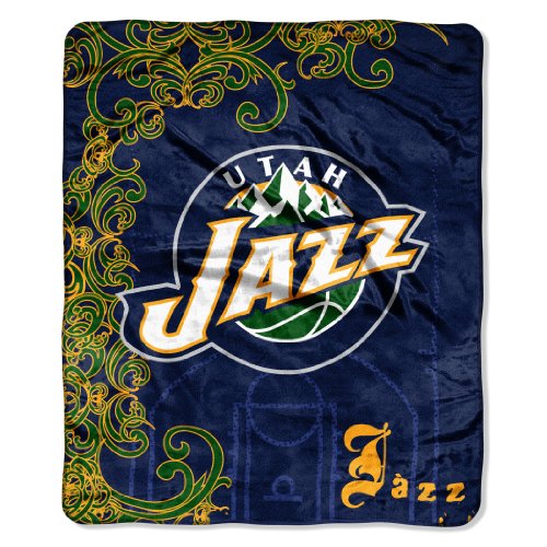 NBA Utah Jazz 50-Inch-by-60-Inch Micro Raschel Throw 