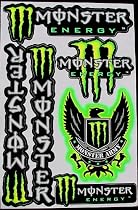" Monster Army " Decal/Sticker Set Green & Yellow