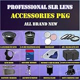 Professional SLR Lens & Accessory Kit with .40x Fish Eye Lens, 3.5x HD Tele ....