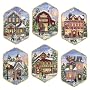 Dimensions Gold Collection Christmas Village Ornaments Cntd X-Stitch Kit