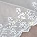 10cm Wide Beige Cotton Soft Gauze Embroidery Lace Material