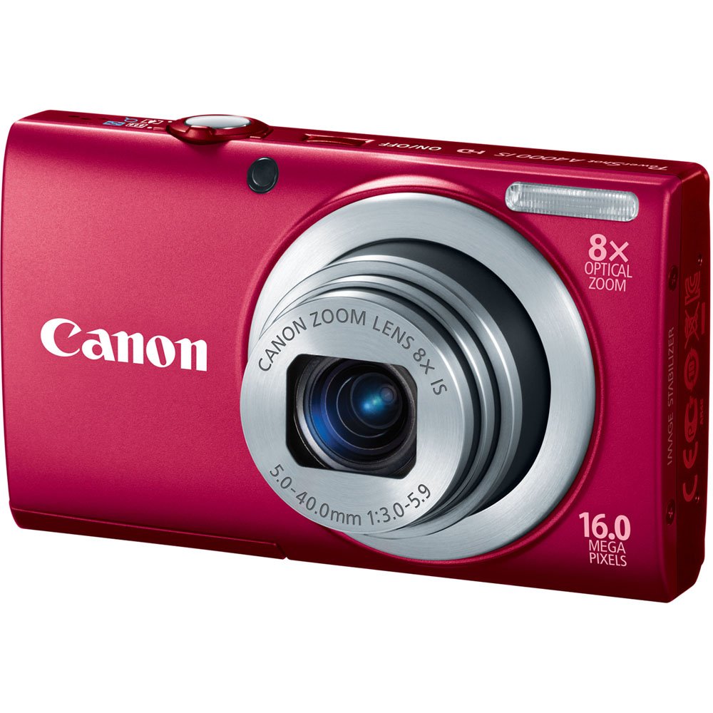 Brand NEW CANON PowerShot A4000 IS 16.0MP Digital Camera_RED eBay