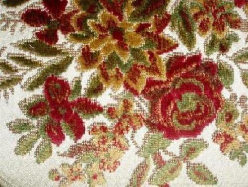 Belgium Linen Baroque Red & Gold Brocade 14 by 72 Inches Table Runner