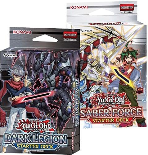 YuGiOh Saber Force &amp; Dark Legion Starter Decks 1st Ed by KOMAMI by KOMAMI