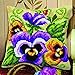 Orchidea Pansies Pillow Needlepoint Kit